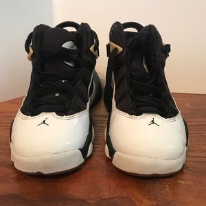 Jordan 6 Rings Wht Blk Metallic Gold 12C